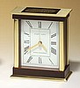 Gold and Mahogany Clock (4 3/4"x 5 3/4" x 2 1/2")